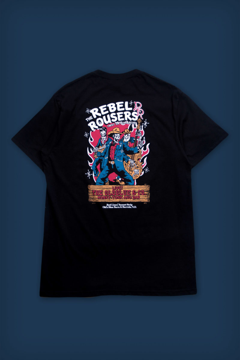 Oldblue Tee - The Rebel Rousers - Back