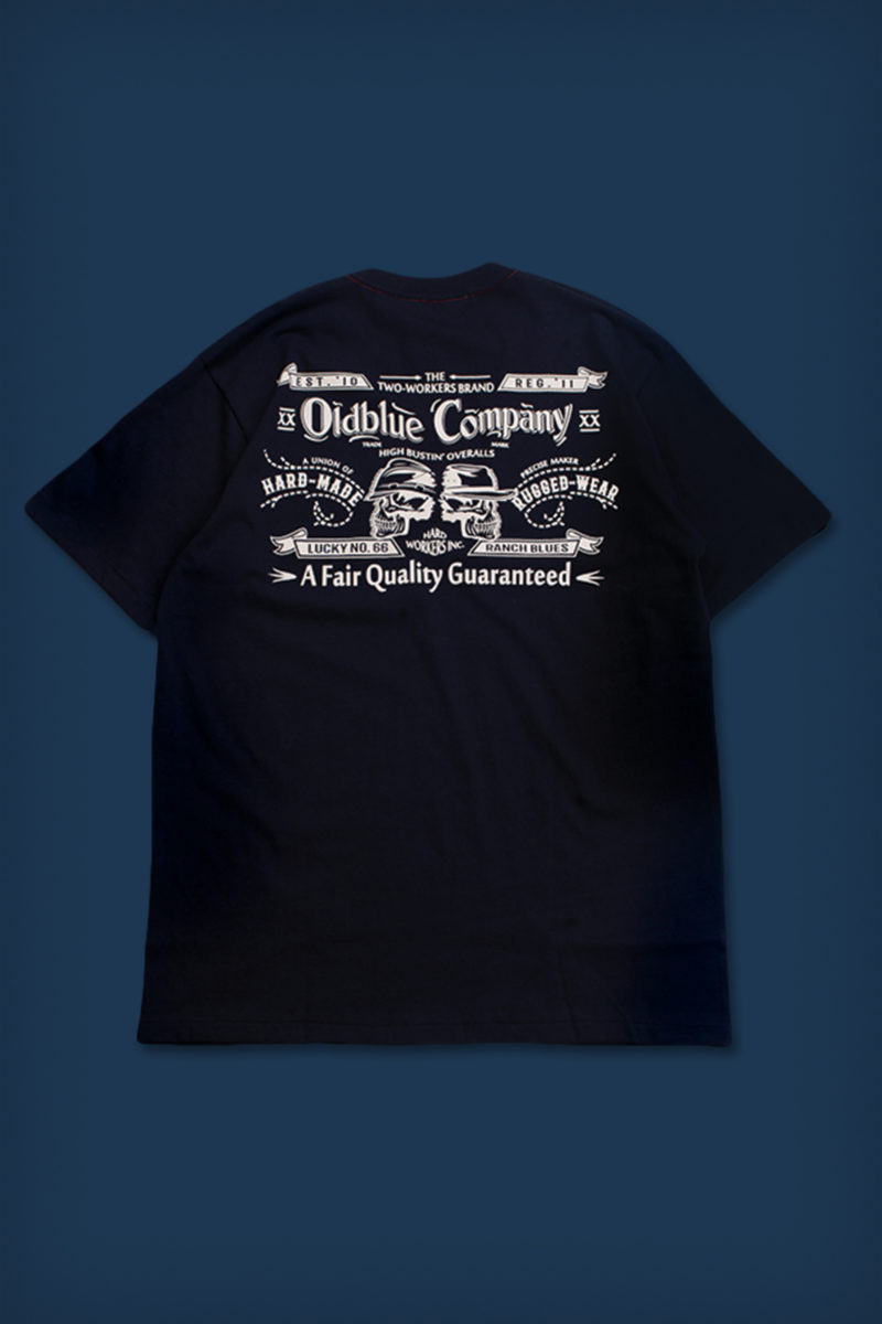 Oldblue Heavy Tee - The Forever Two Workers - Back