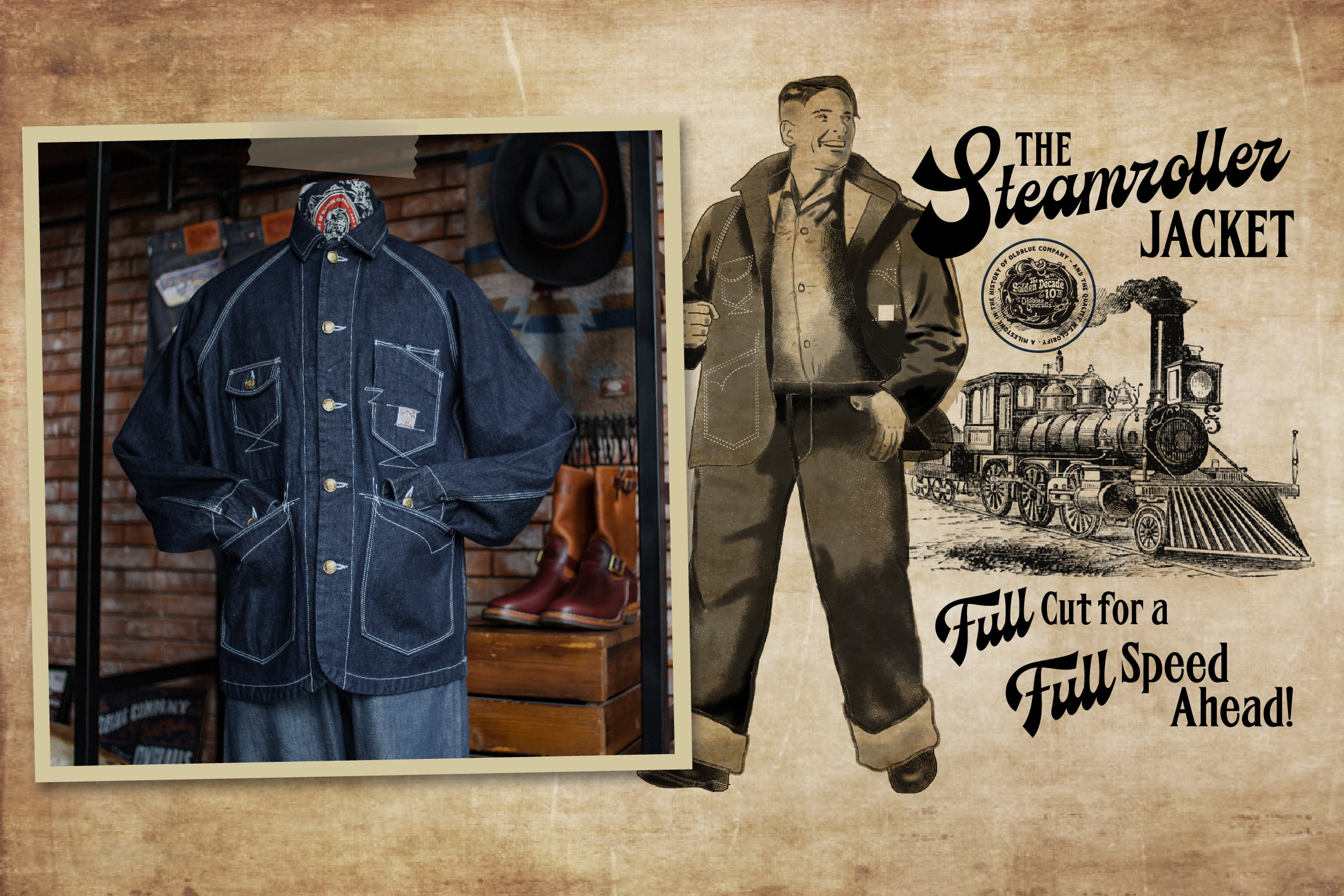 THE OLDBLUE #10THGOLDENDECADE FINALE: The Steamroller Jacket!