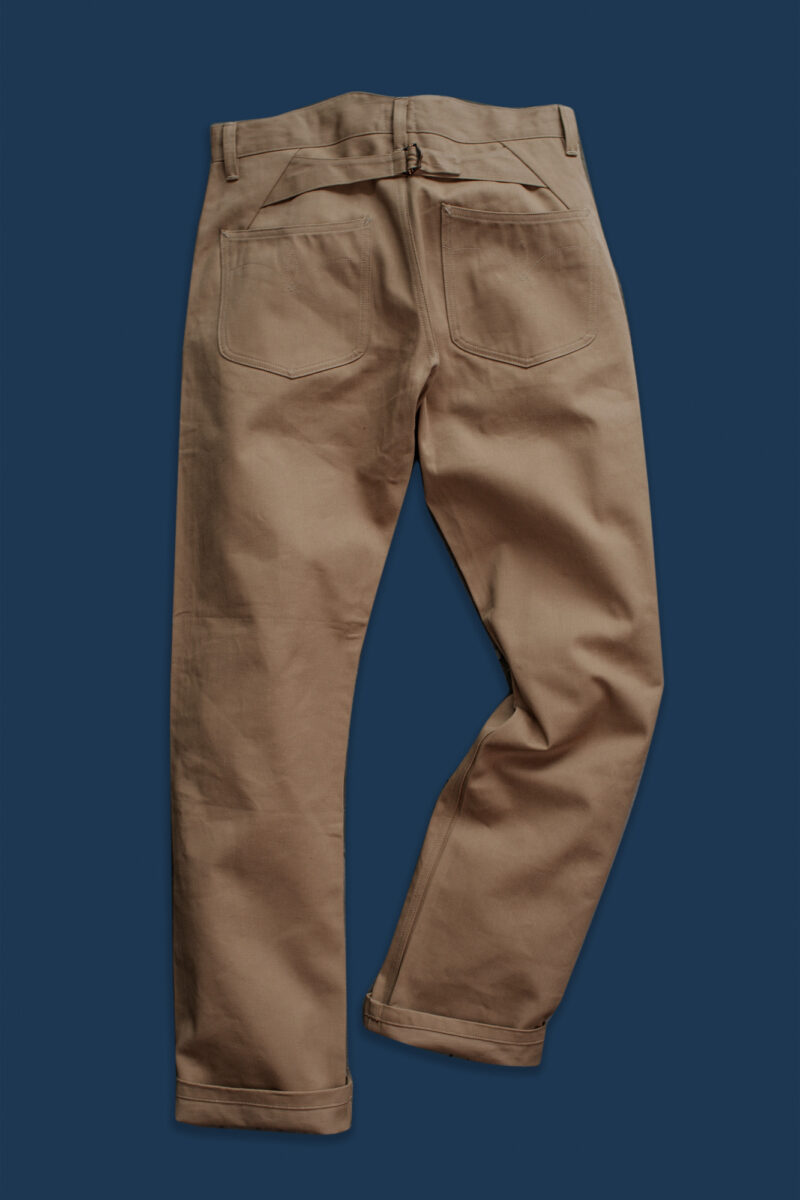 Work Pants Type IV - 9 Oz Khaki Selvedge - Back (WEB) - REV
