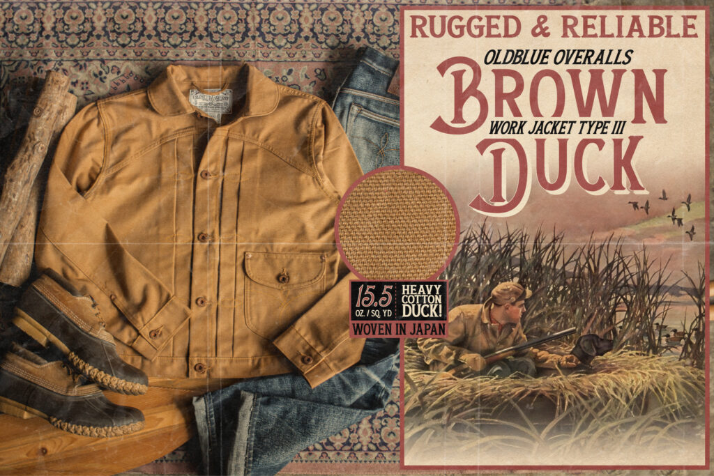A New Frontier: The Work Jacket Type III - 15.5 Oz Brown Duck Okayama