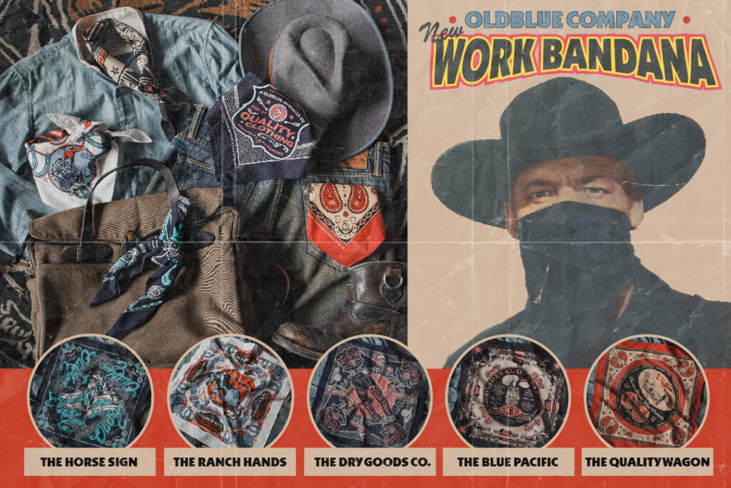 BUILT FOR DUST, SUN, AND HARD DAYS! The New Oldblue Work Bandana Collection!