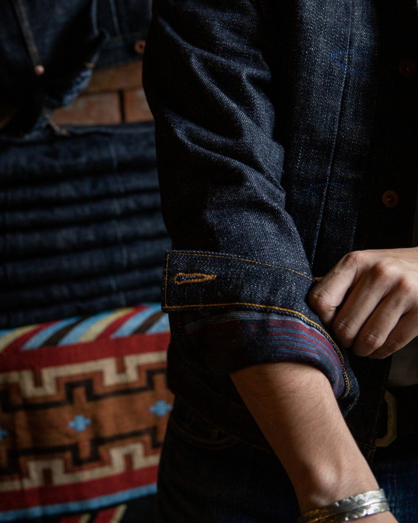Work Jacket Type III - 19 Oz Thunderhoof Selvedge Kaihara - Fit - Editorial (15)