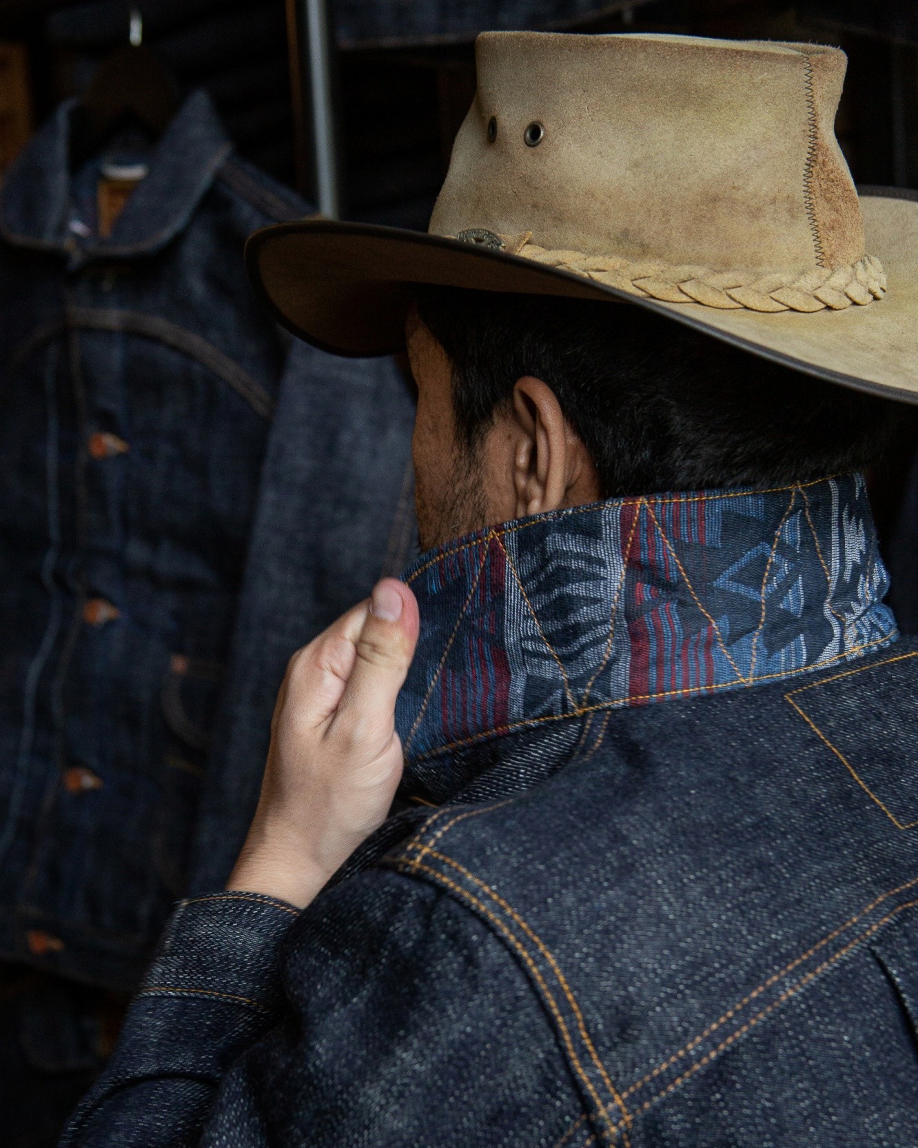 Work Jacket Type III - 19 Oz Thunderhoof Selvedge Kaihara - Fit - Editorial (16)