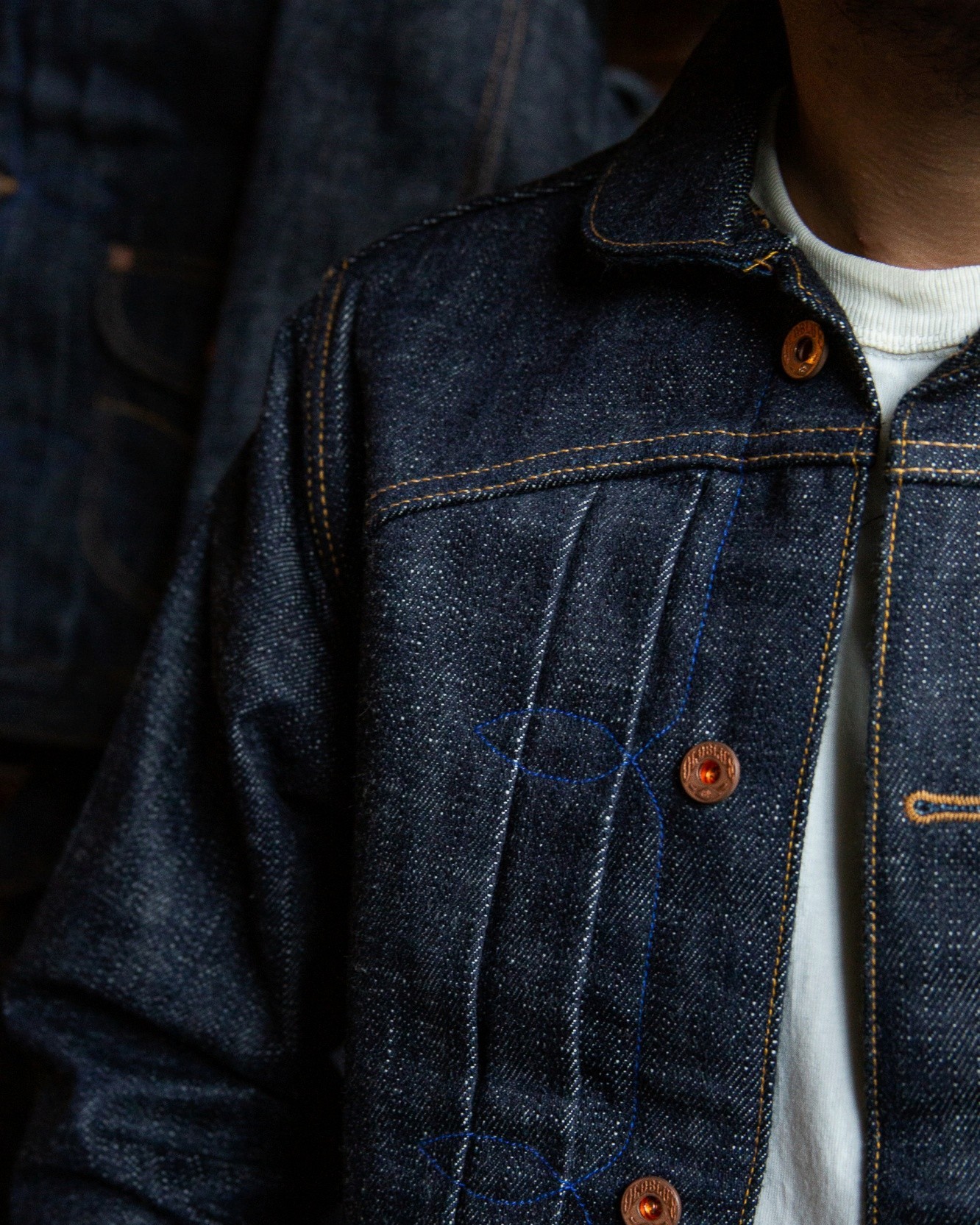 Work Jacket Type III - 19 Oz Thunderhoof Selvedge Kaihara - Fit - Editorial (18)