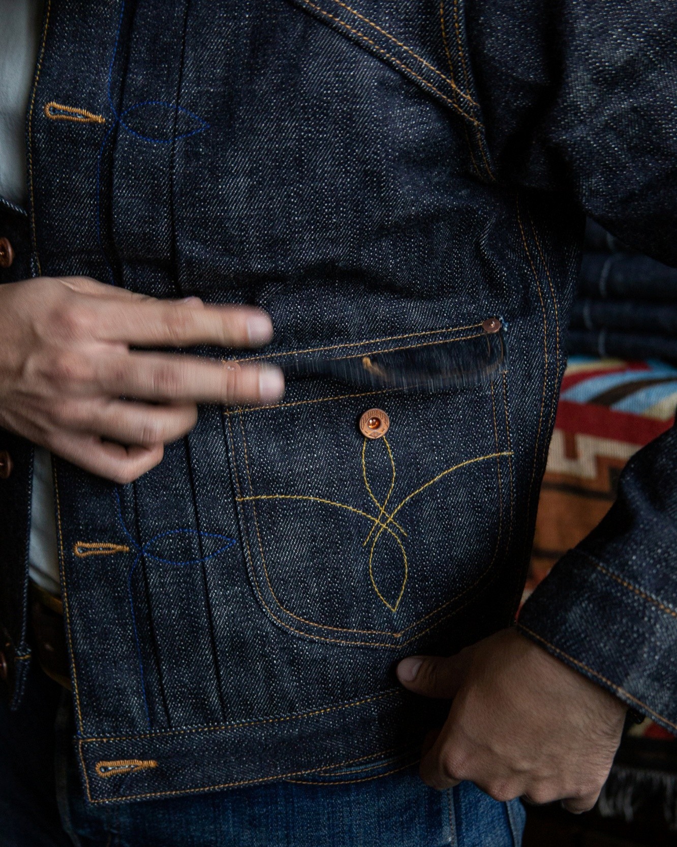 Work Jacket Type III - 19 Oz Thunderhoof Selvedge Kaihara - Fit - Editorial (19)